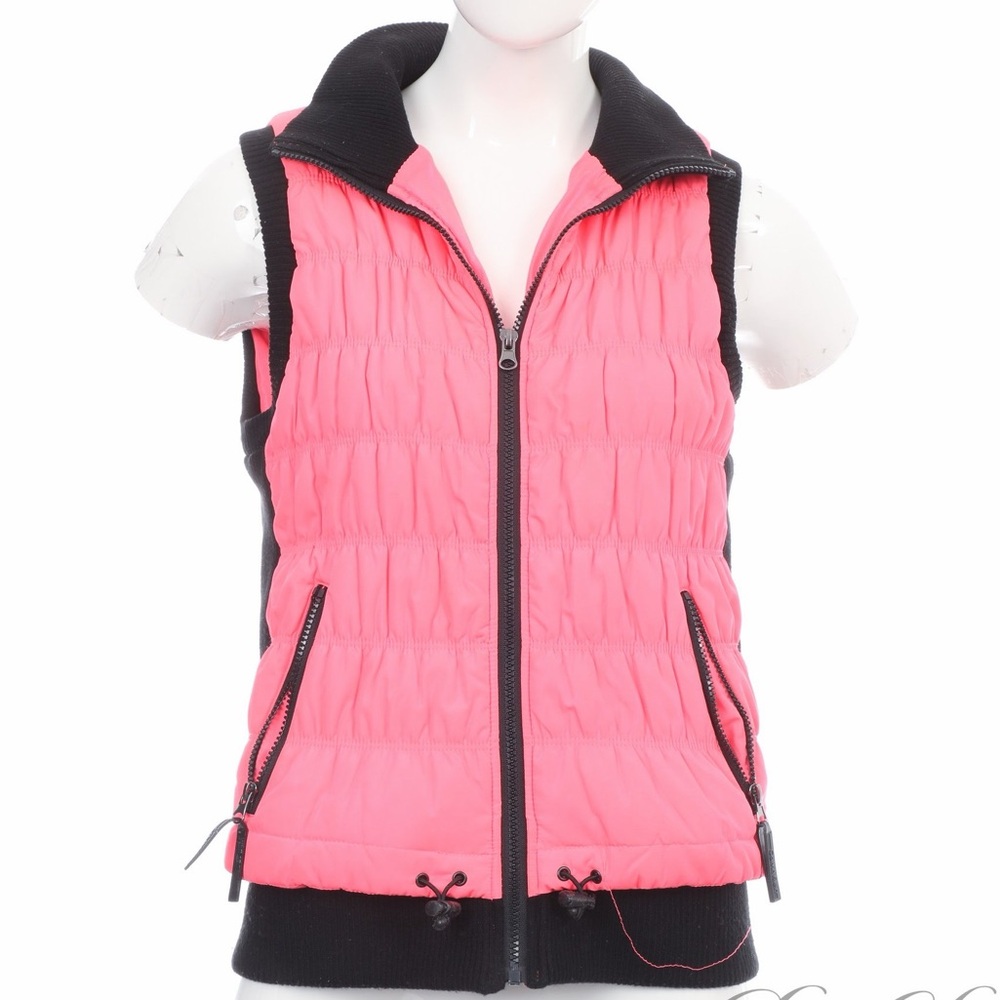 Calvin Klein Neon Pink Quilted Vest